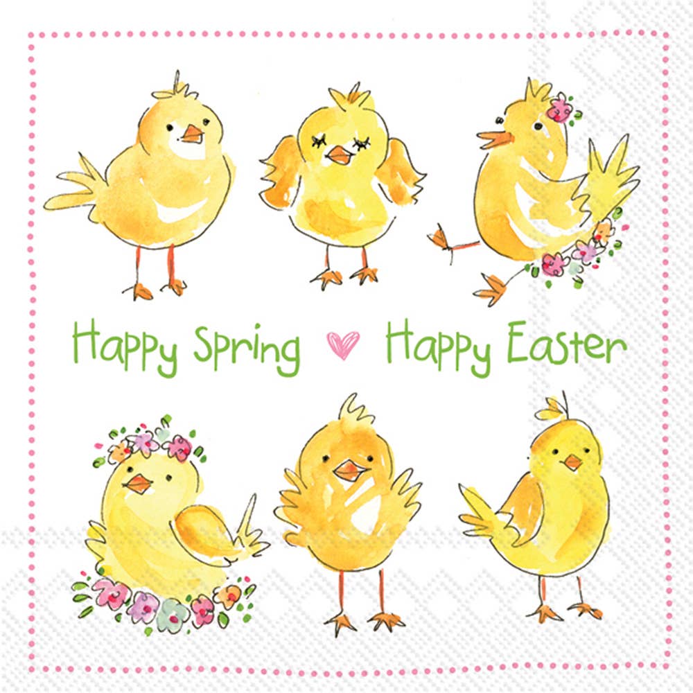 Paper Lunch Napkins 20 Count Easter Chicks