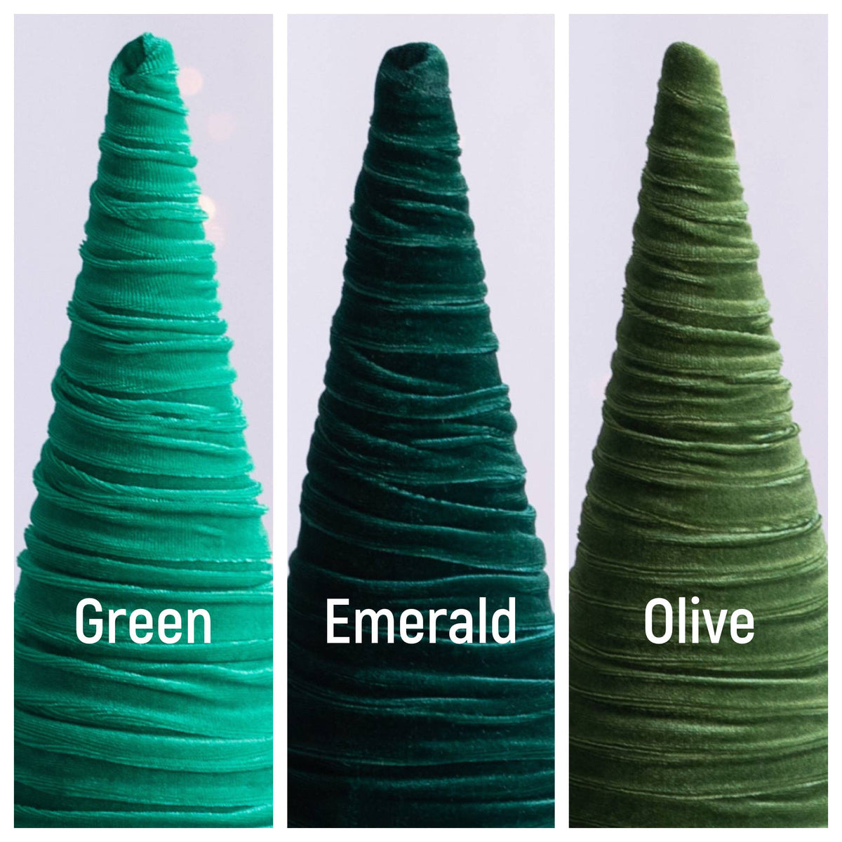 Tree Velvet 10" tall Medium, Spring Accent Tablescape
