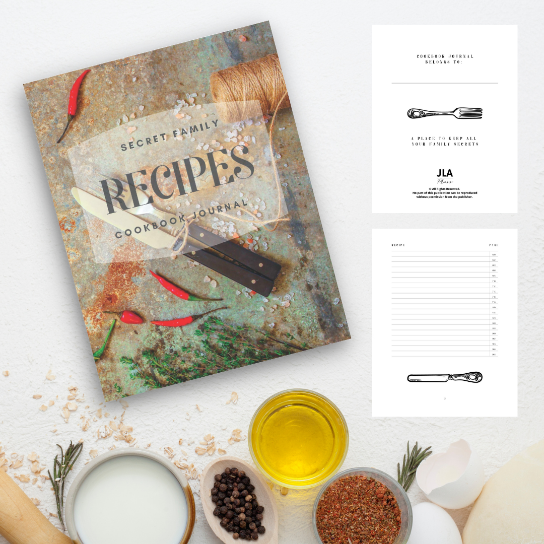 Secret Family Recipes Cookbook Journal