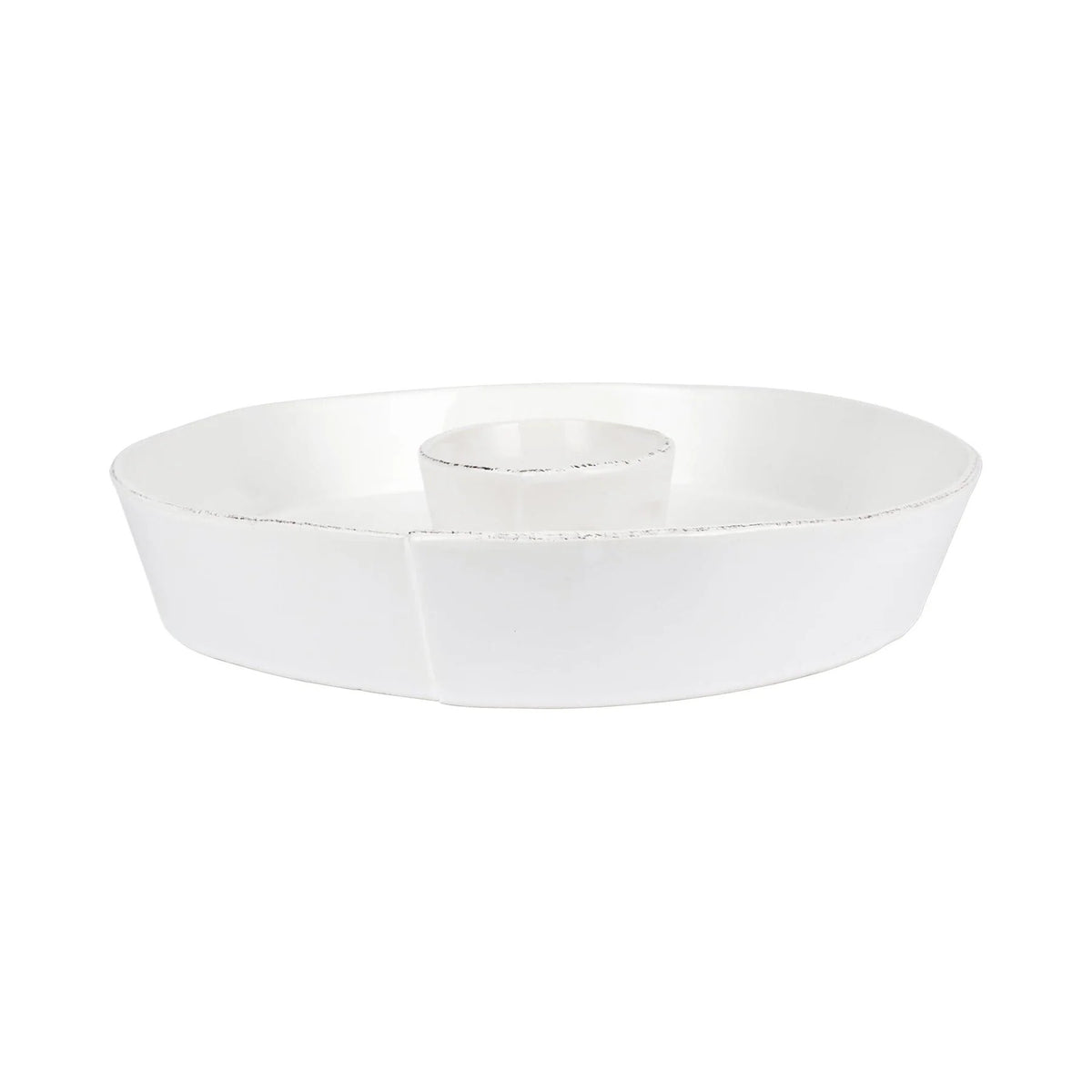 Melamine Lastra White Chip and Dip
