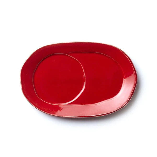 Lastra Oval Tray Red