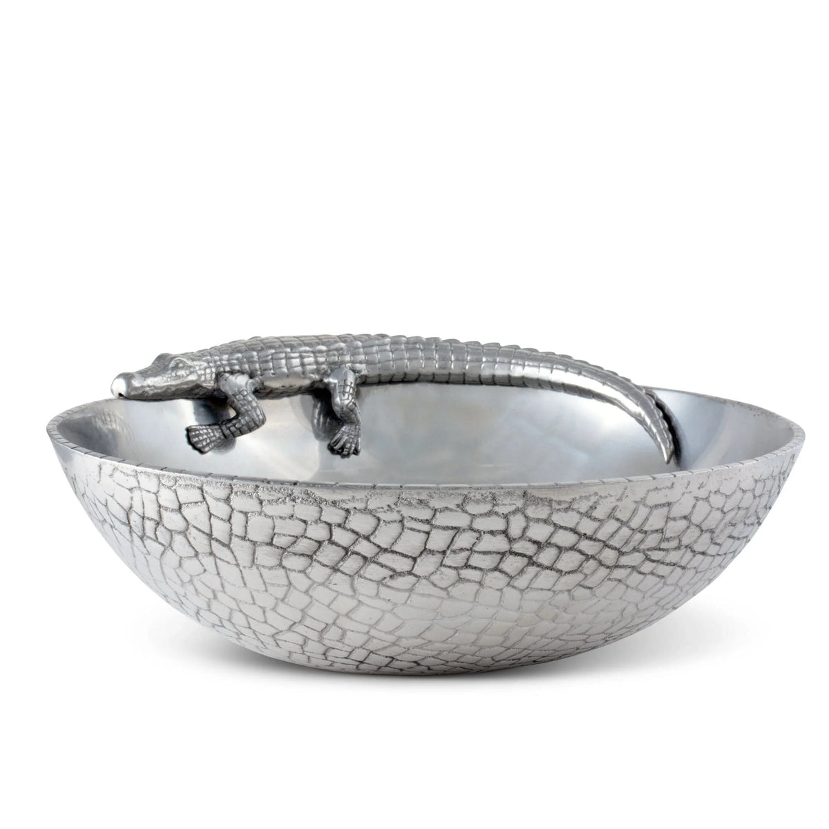 Figural Alligator Bowl 12"