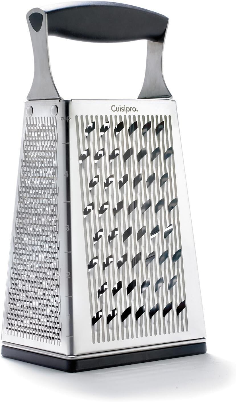 4 Sided Box Grater, Regular, Stainless Steel