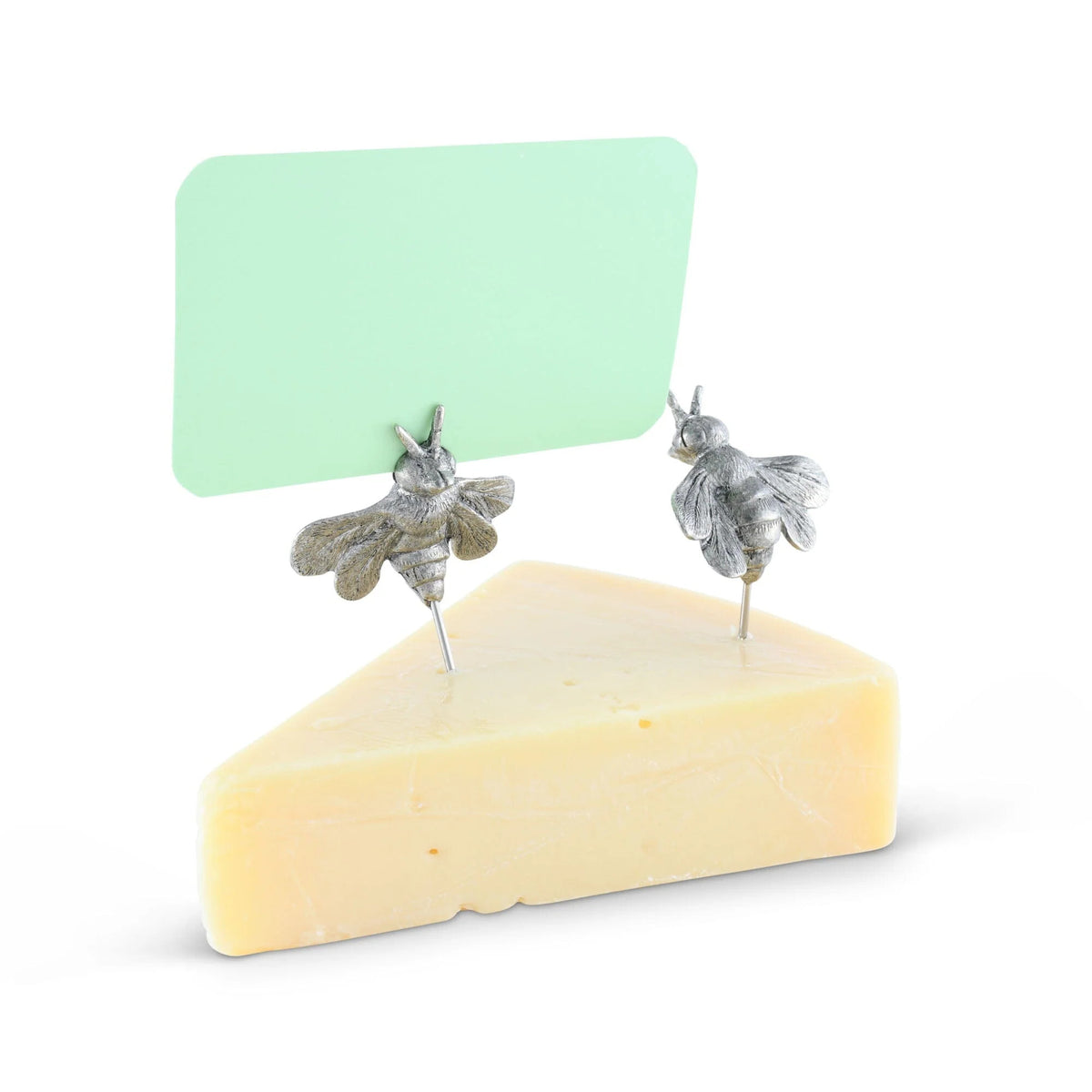 Pewter Honeybee Cheese Marker-Set of 2