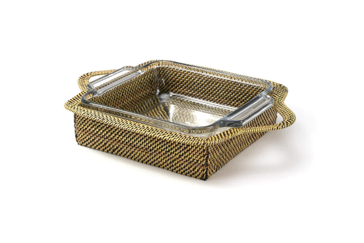 Square Baker Basket with Anchor, 2QT (8x8)