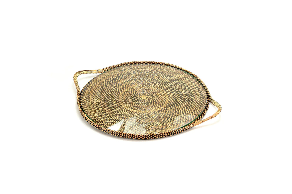 Round Glass Tray
