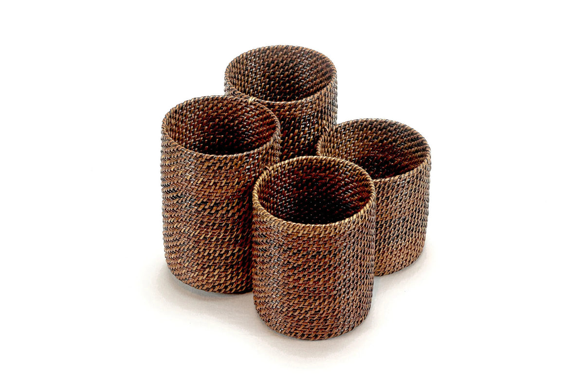Woven Flatware Caddy Basket