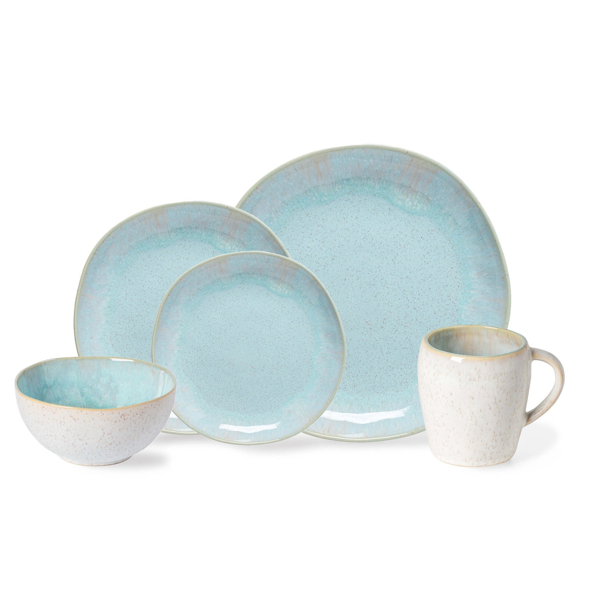 5 Piece Place Setting Eivissa by Casafina - Sea