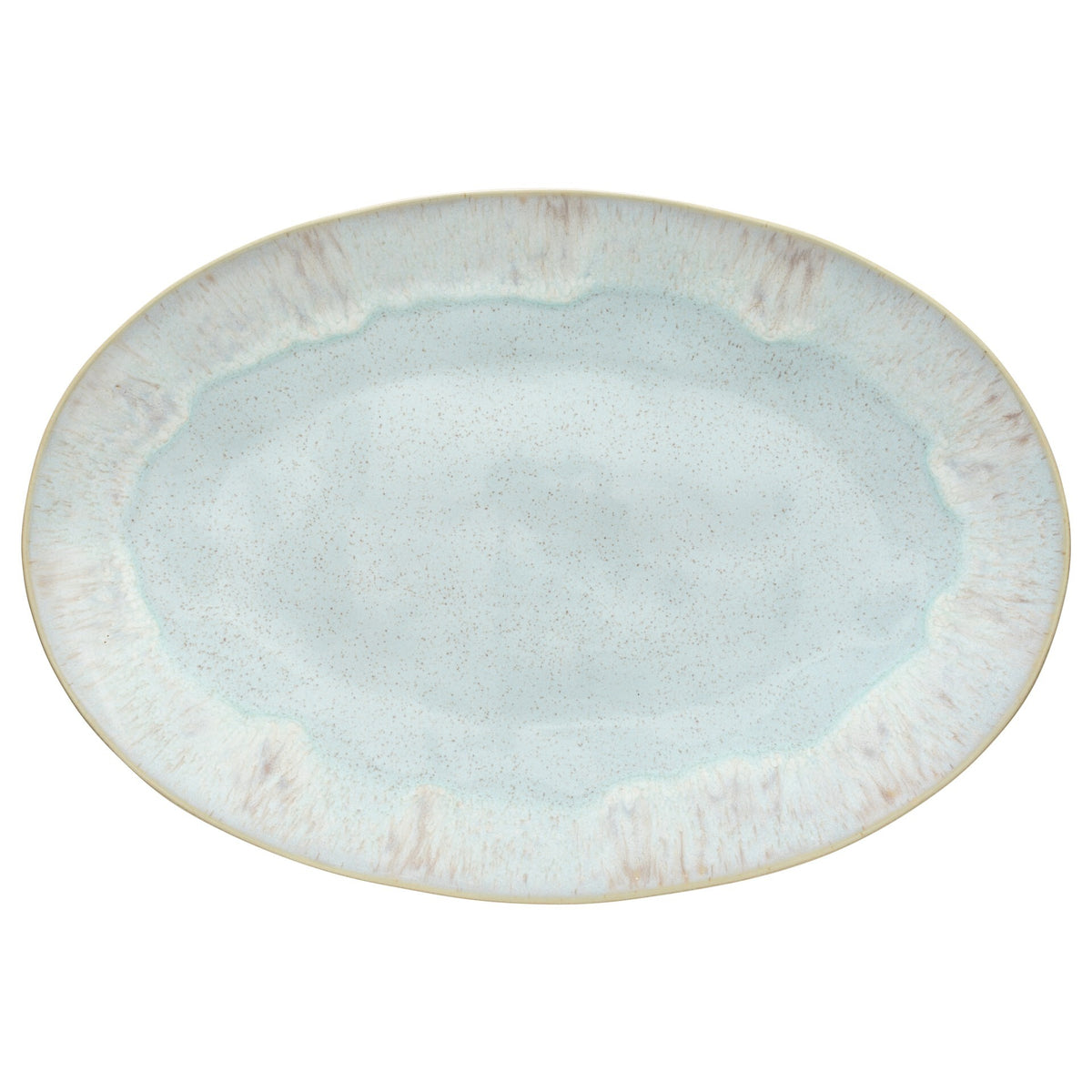 Large Oval Platter 50 Eivissa by Casafina Sea Blue 18"