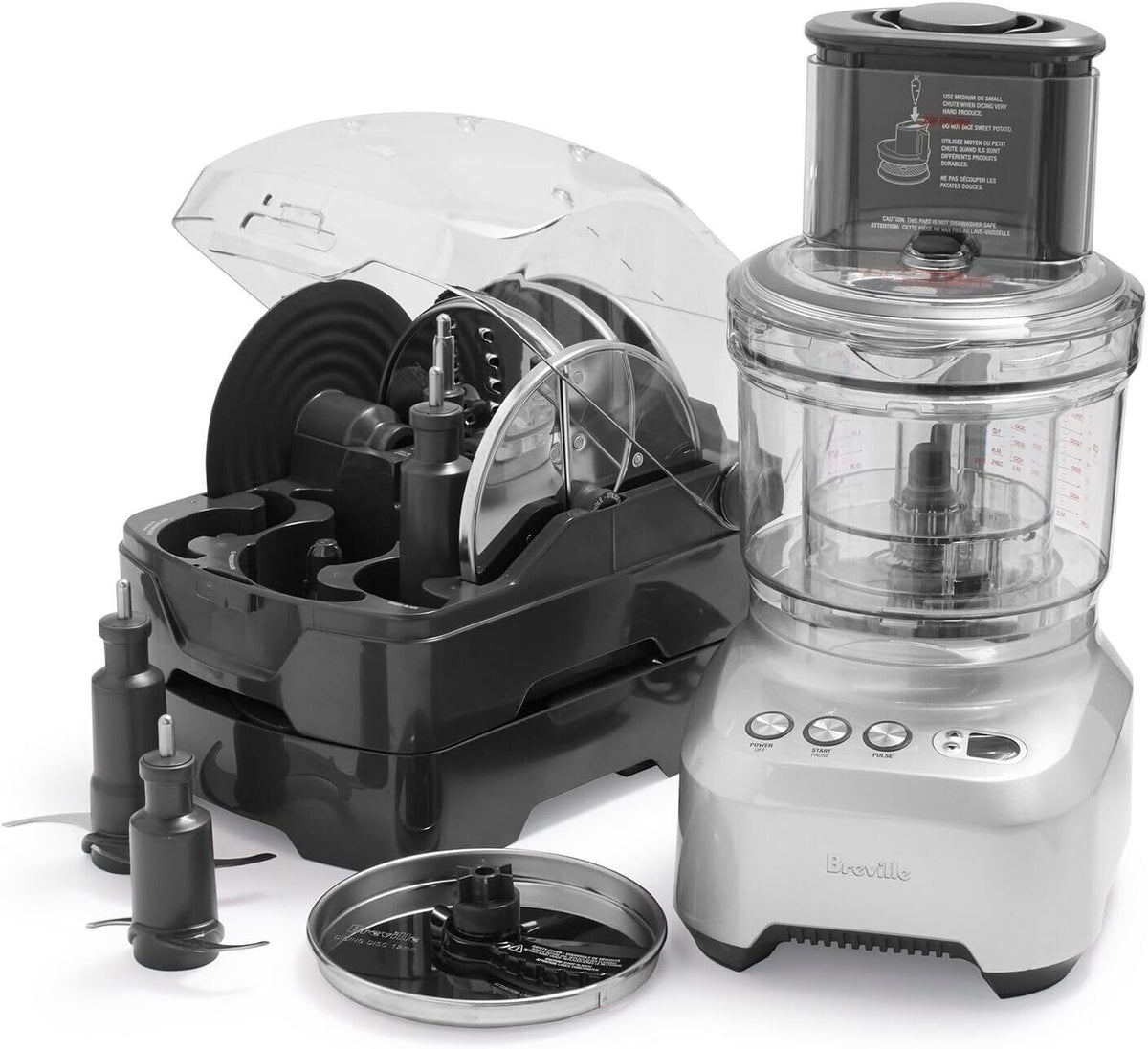 BrevilleThe Sous Chef Peel & Dice Countertop Food Processor, 16 cup, Silver