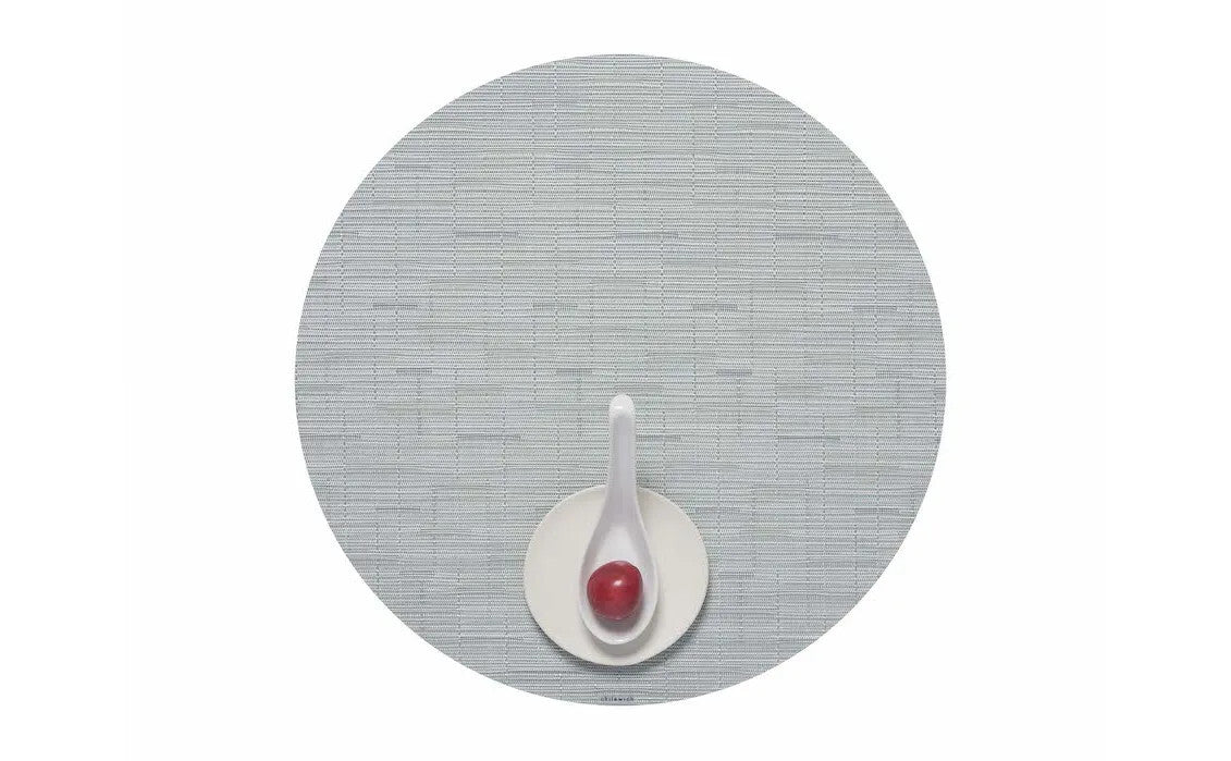 Bamboo Signature Round Tablemat 15" Seaglass