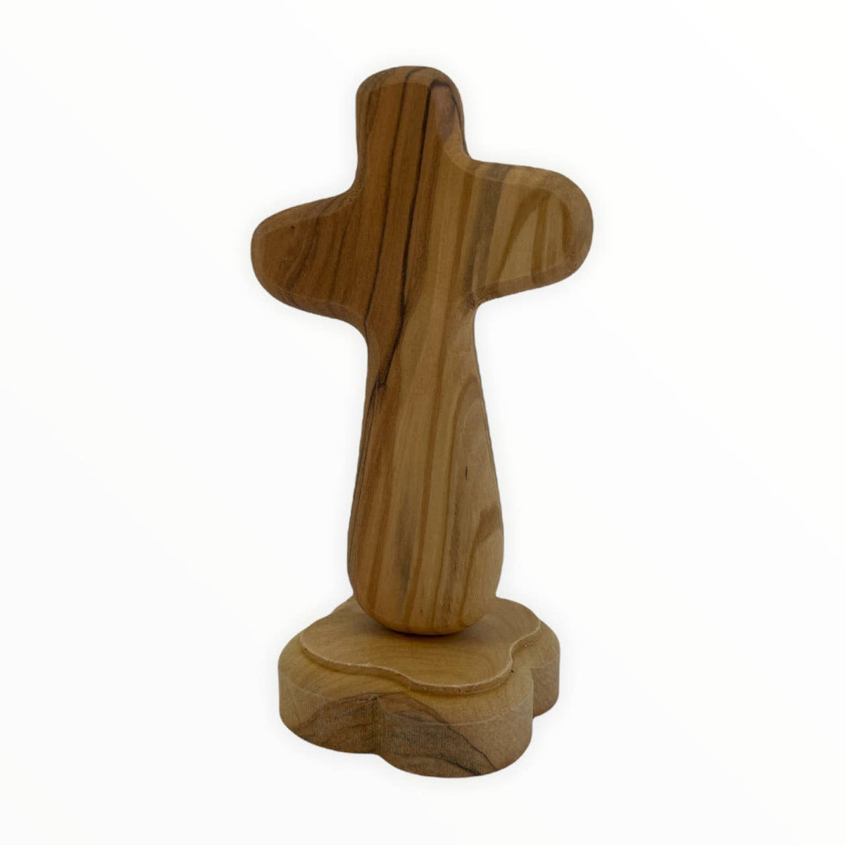 Standing Olive Wood Comfort Cross- from the Holy Land