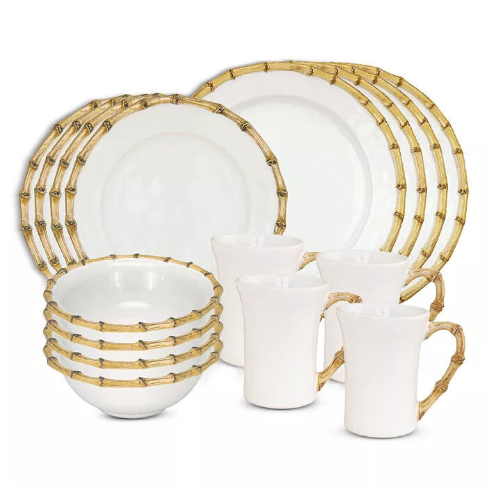 Bamboo 16pc Place Setting - Natural (KM01/34, KM02/34, KM06/34, KM07/34)