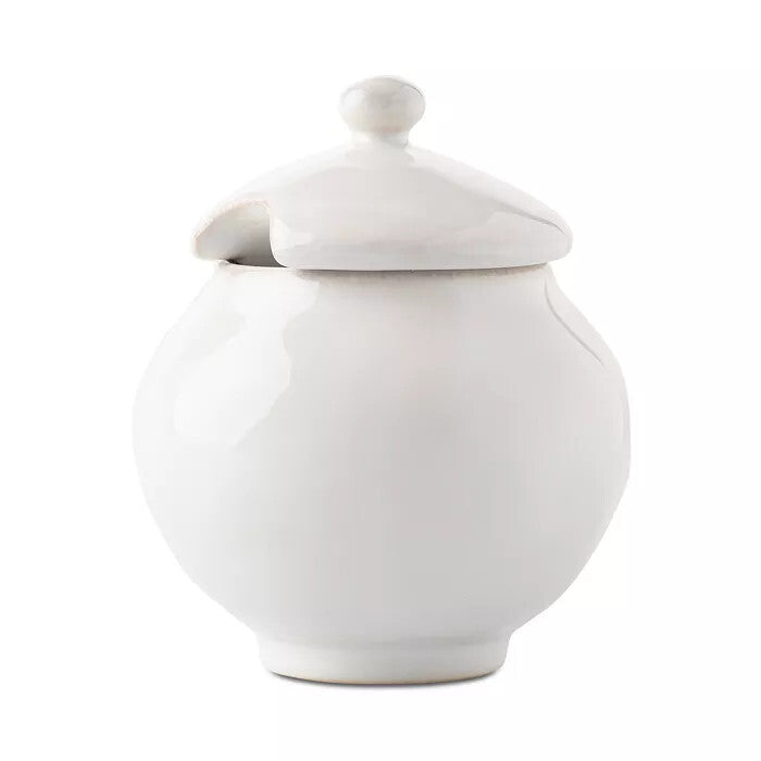 Puro Sugar Bowl with Lid- Whitewash