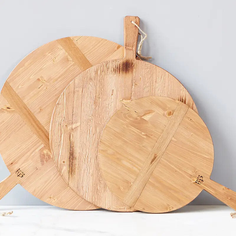 Small Round Pine Charcuterie Board