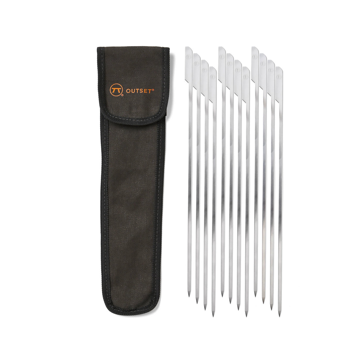 Stainless Steel Paddle Skewers with Storage Bag