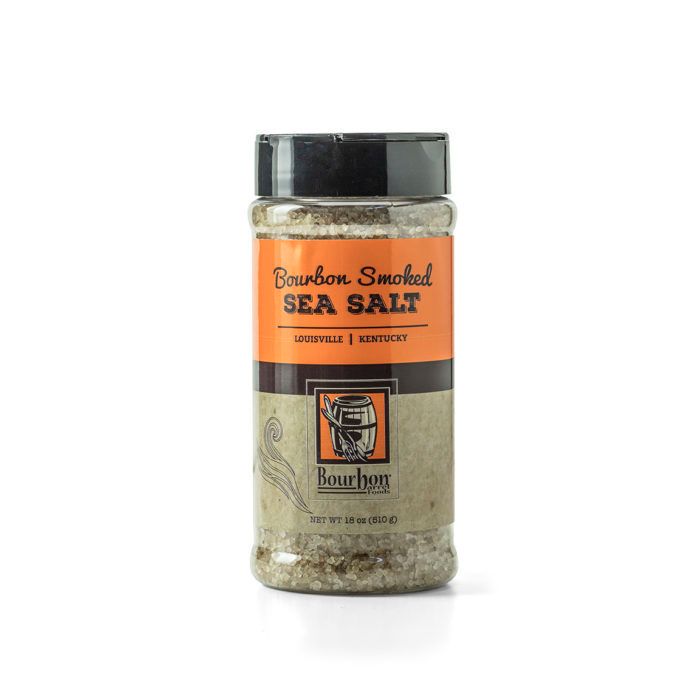 Bourbon Smoked Sea Salt 18 oz (Shaker Size)