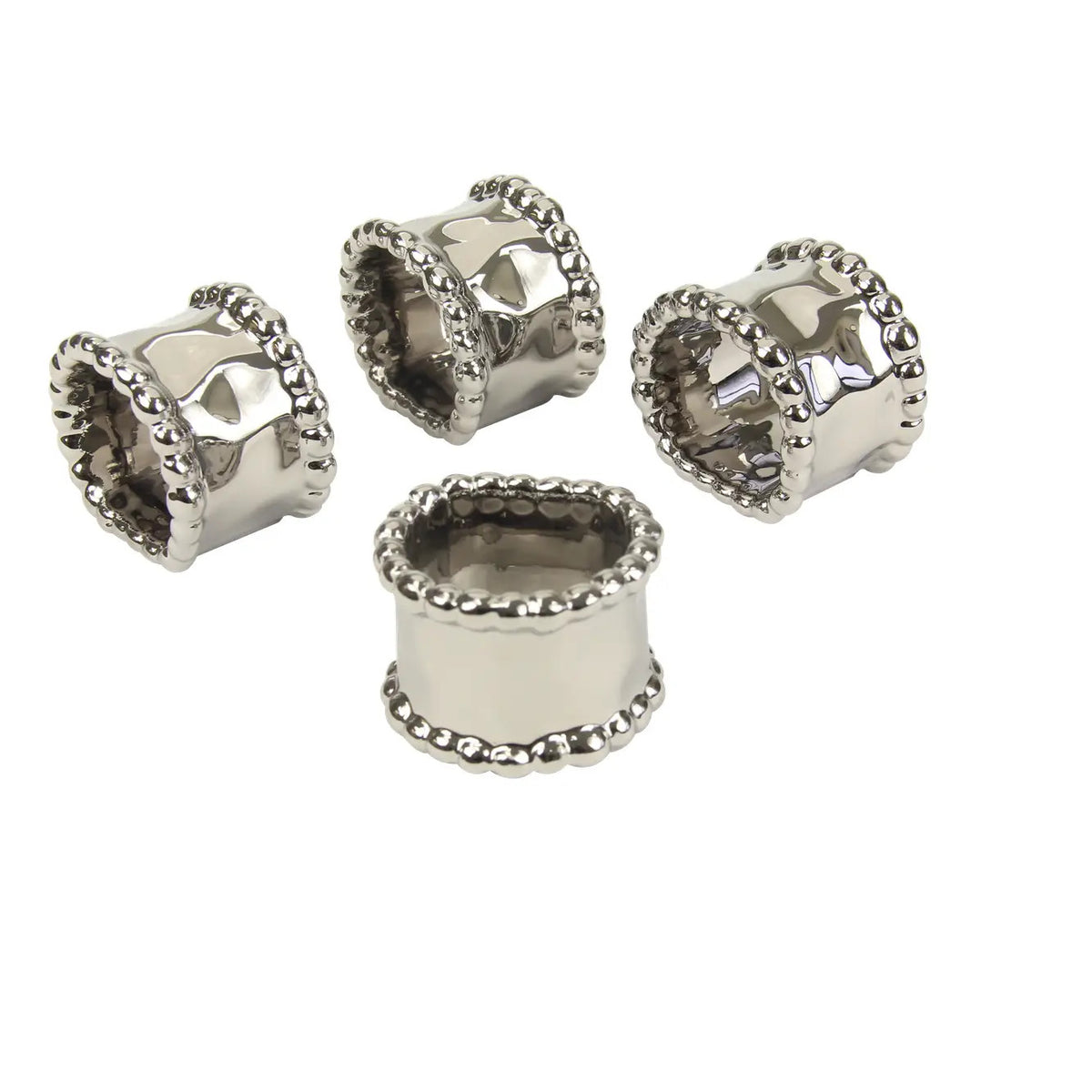 Napkin Rings - Set of 4 Silver