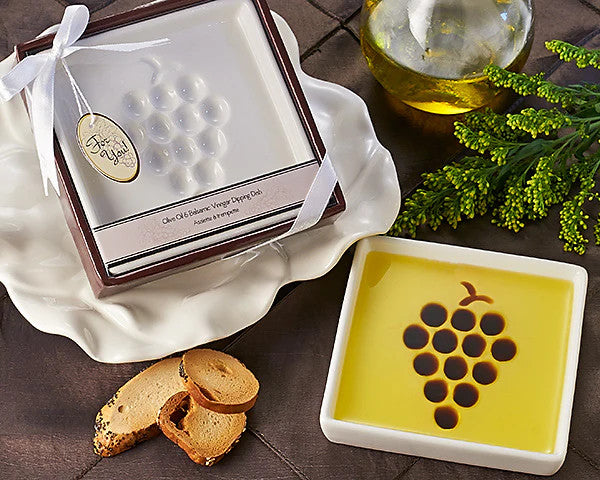 Vineyard Select Olive Oil and Balsamic Vinegar Dipping Plate