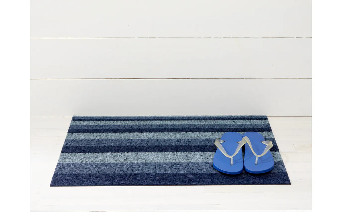 Bounce Stripe Shag Mat 18x28" Storm
