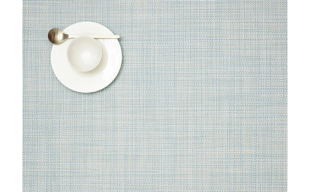 Mini Basketweave Rectangle Tablemat 14"x19" - Sky