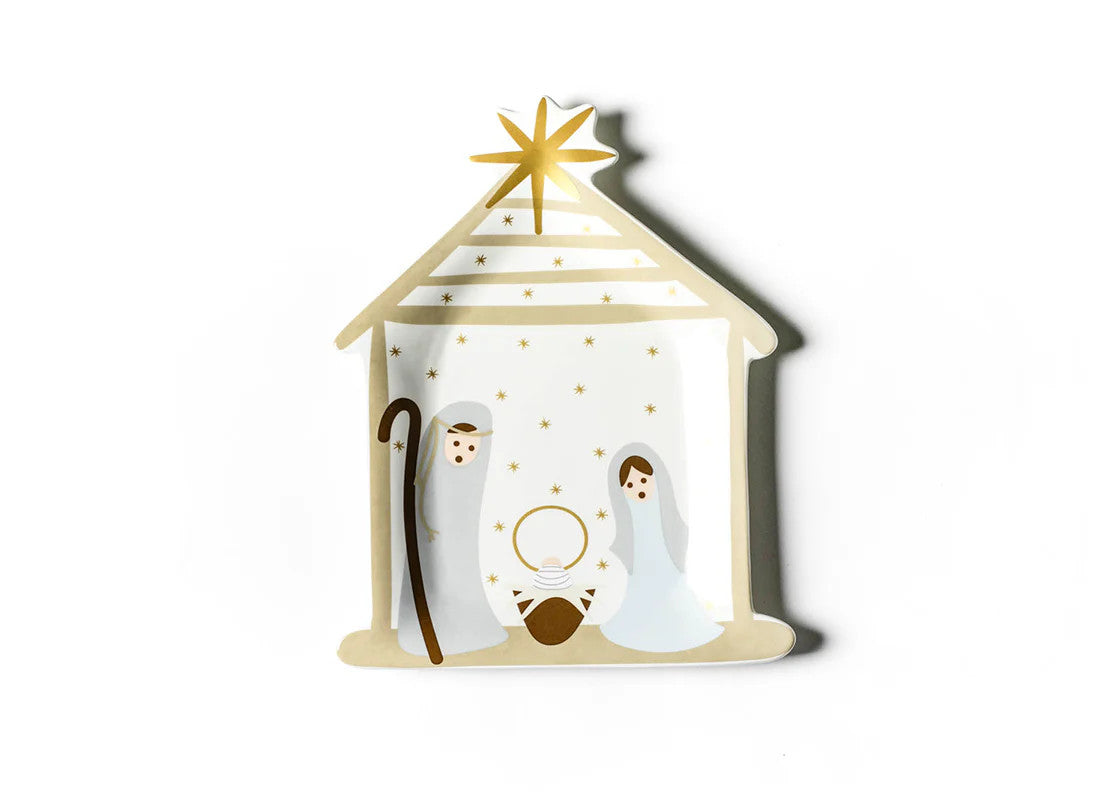 Nativity Shaped Platter