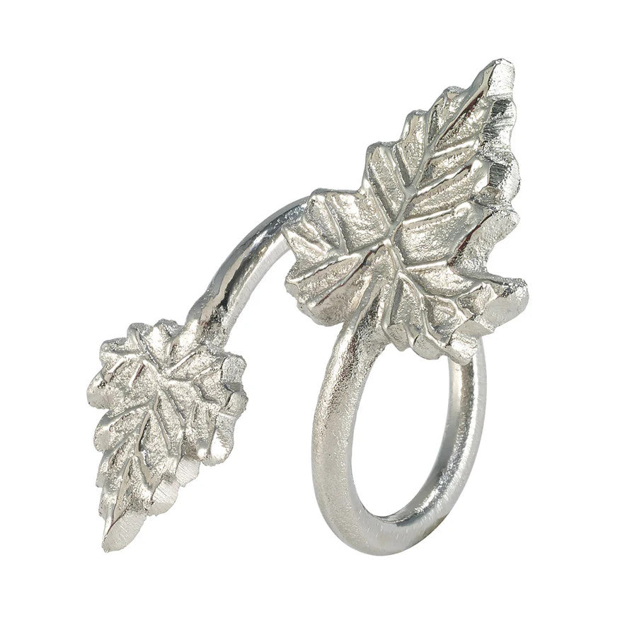 Maple Leaf Silver Napkin Ring