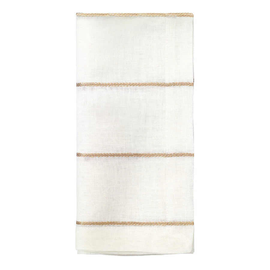 Metallic Thread Gold 22" Napkin