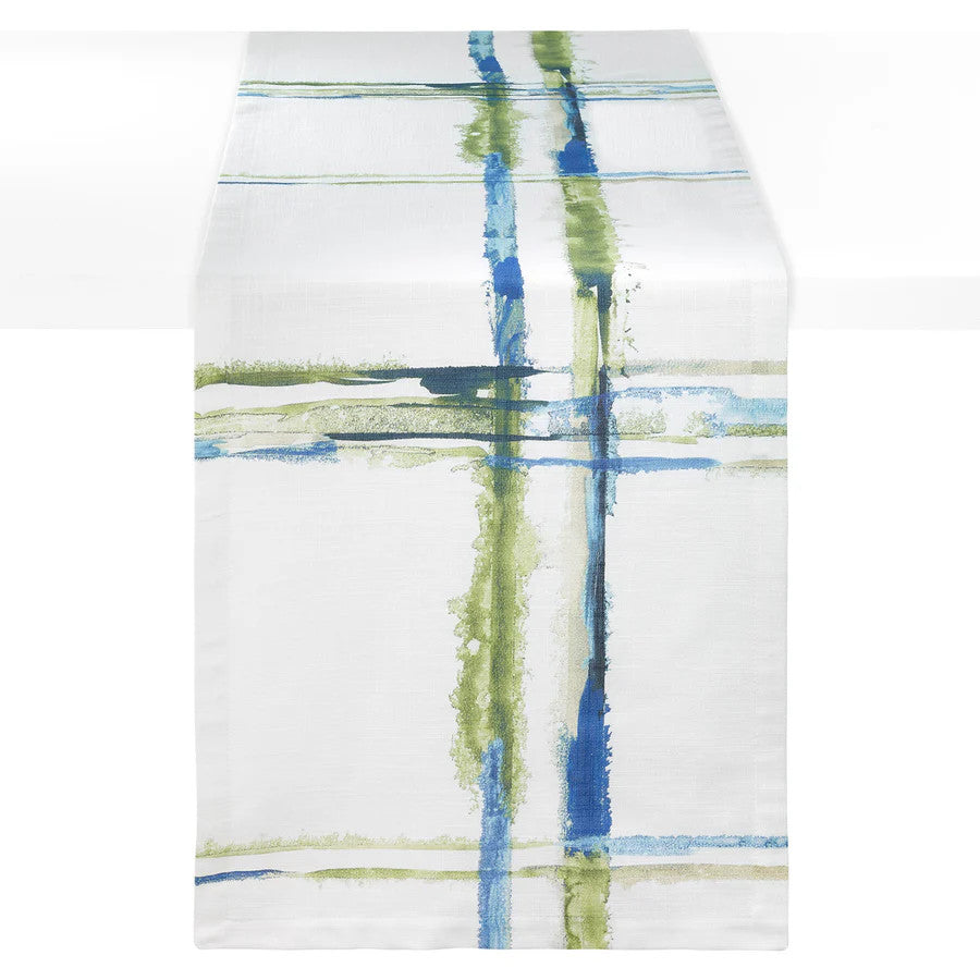 Abstract Grid 90" Table Runner