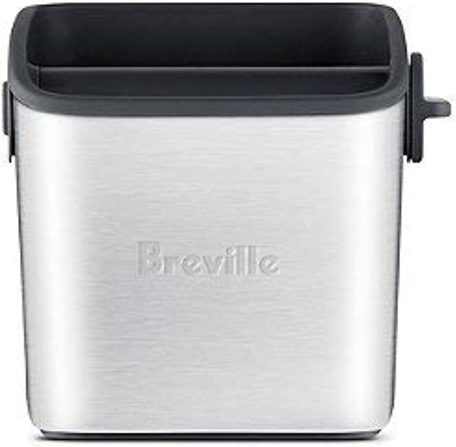 the Knock Box Mini in Stainless Steel Construction-Dishwasher Safe, Silver