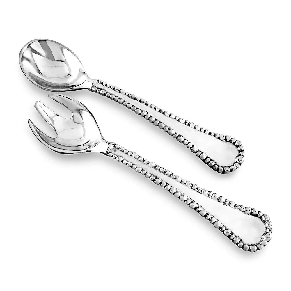 Organic Pearl Large Salad Servers
