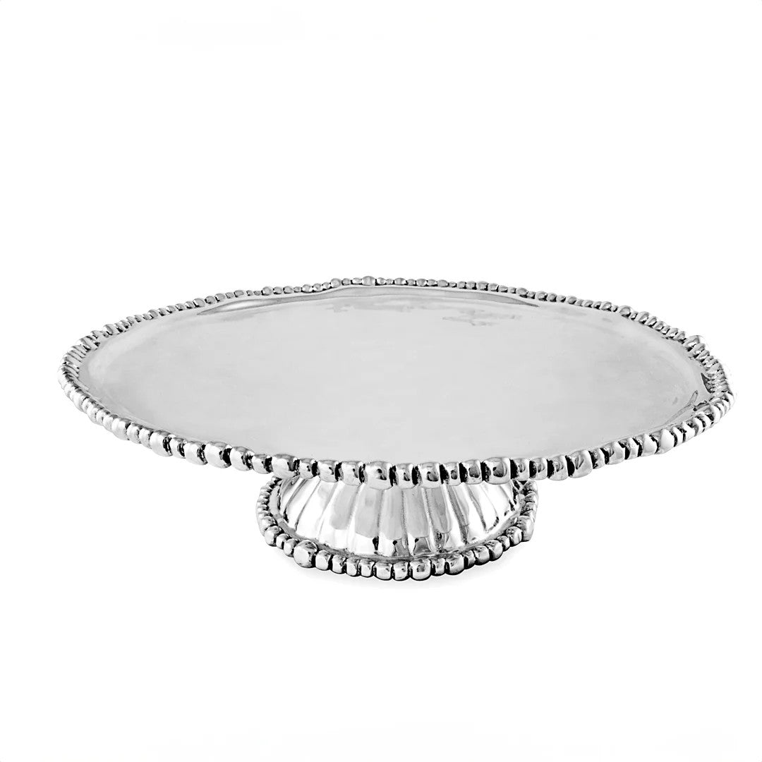 Pedastal Organic Pearl Nova Round Platter