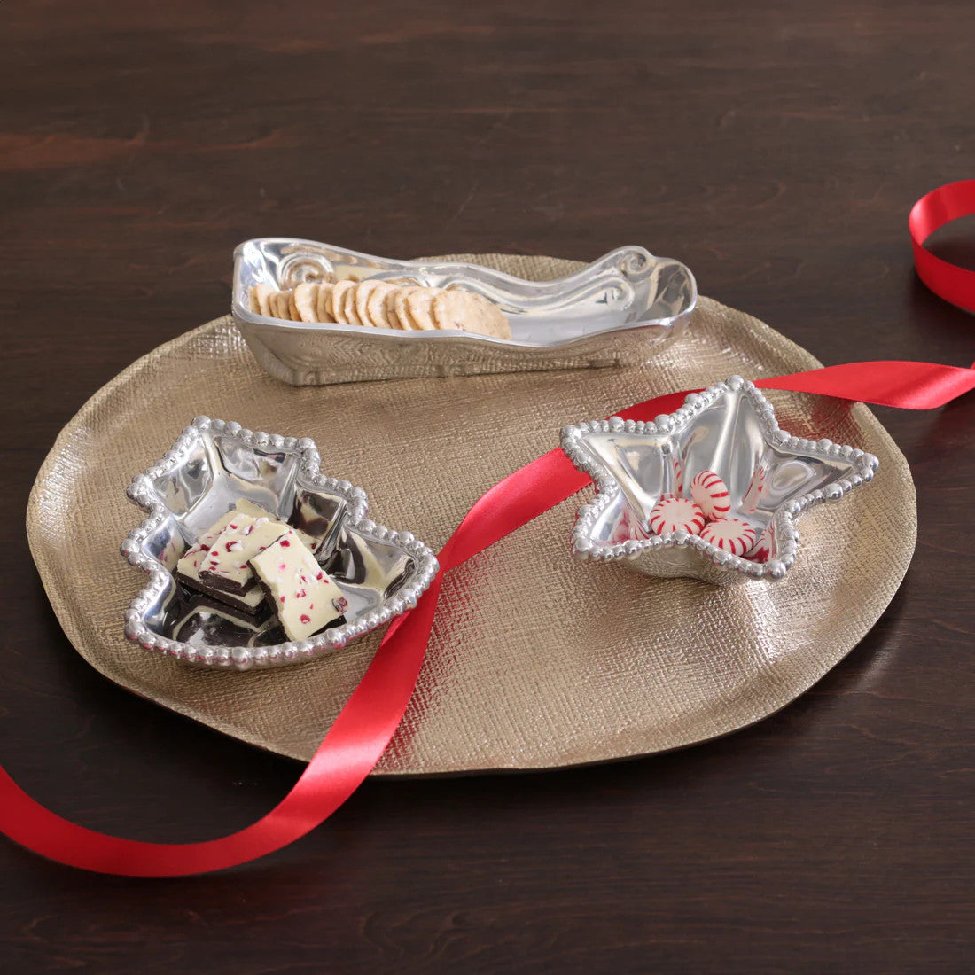 Holiday Christmas Tree Mini Platter