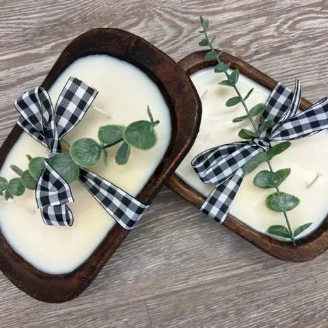 Natural Dough Bowl Soy Candle, Eucalyptus
