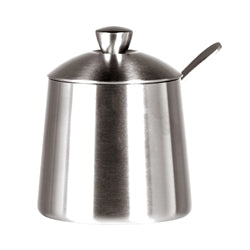 Sugar Bowl w/ Spoon, brushed finish, 10 fl. oz.*