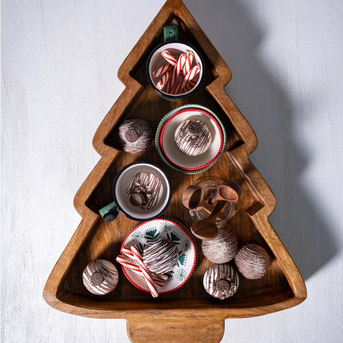 Large Christmas Tree Dough Bowl