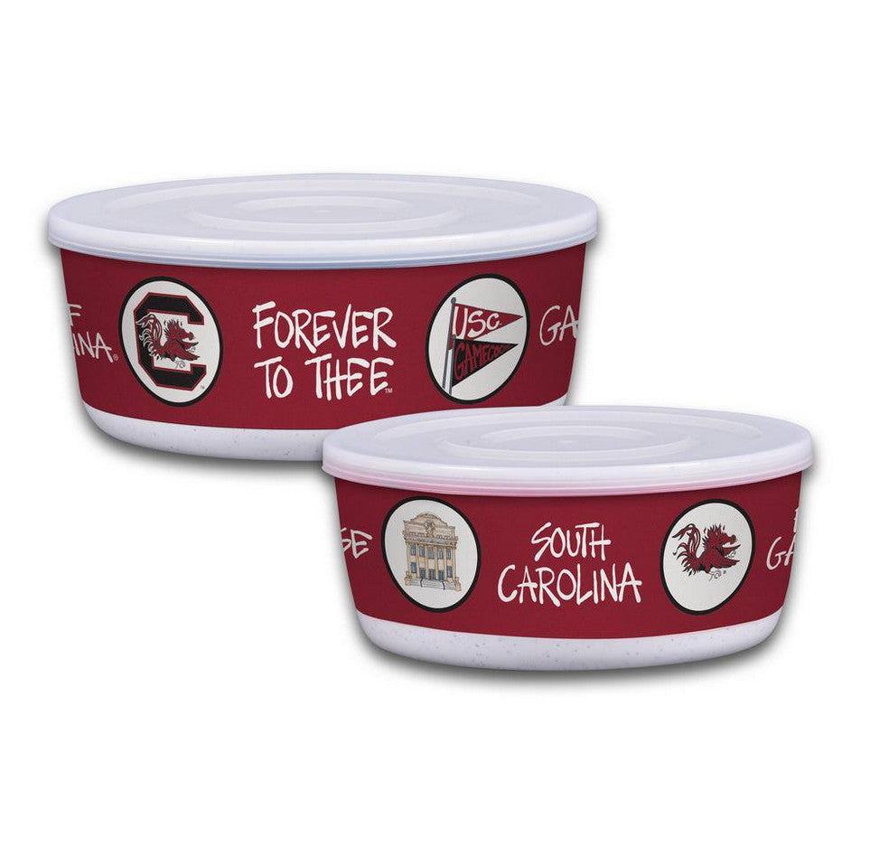 University of South Carolina Condiment Bowl Set w/ Lids