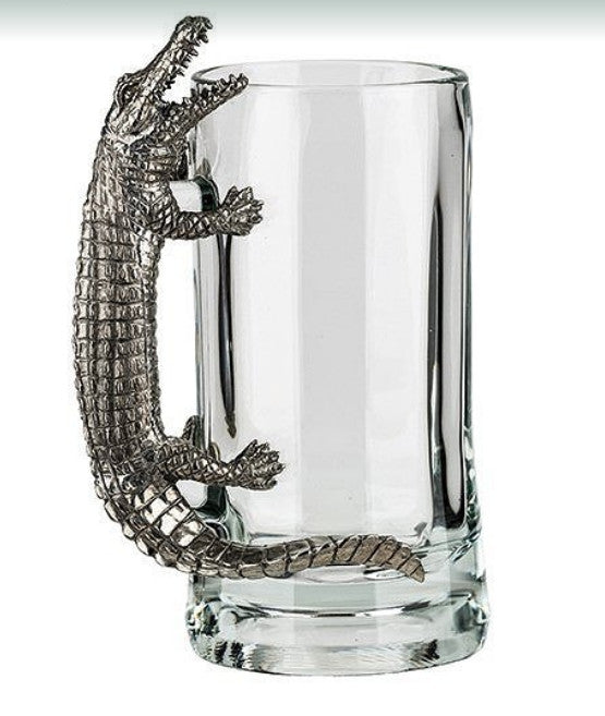 Pewter Alligator Beer Mug