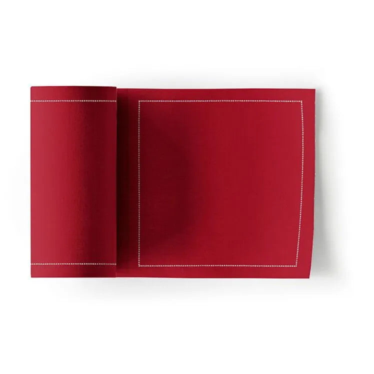 Lipstick Red Cotton Cocktail Napkins 50 Units