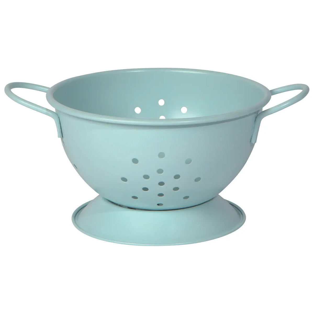 Matte Steel Small Robins Egg Blue Colander