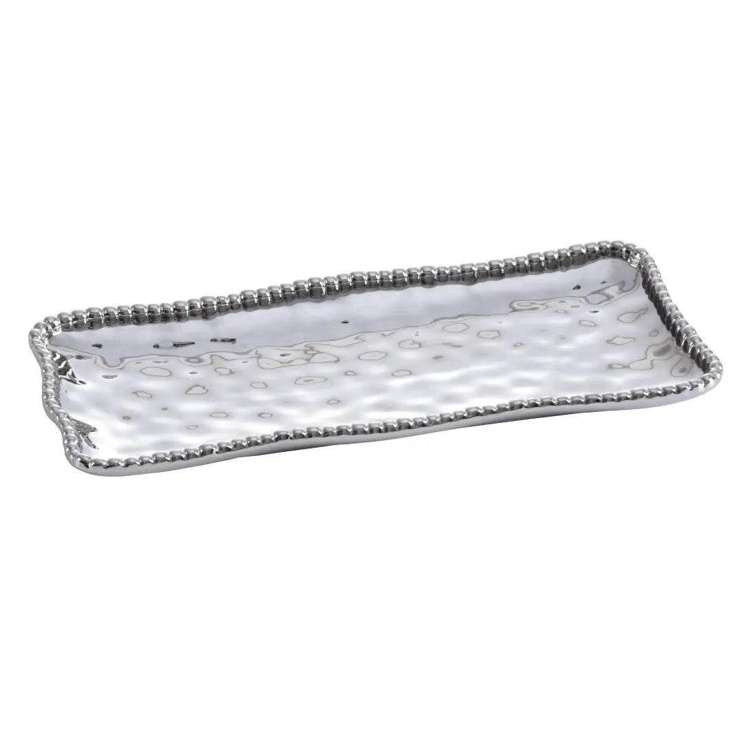 Medium Rectangular Tray Silver