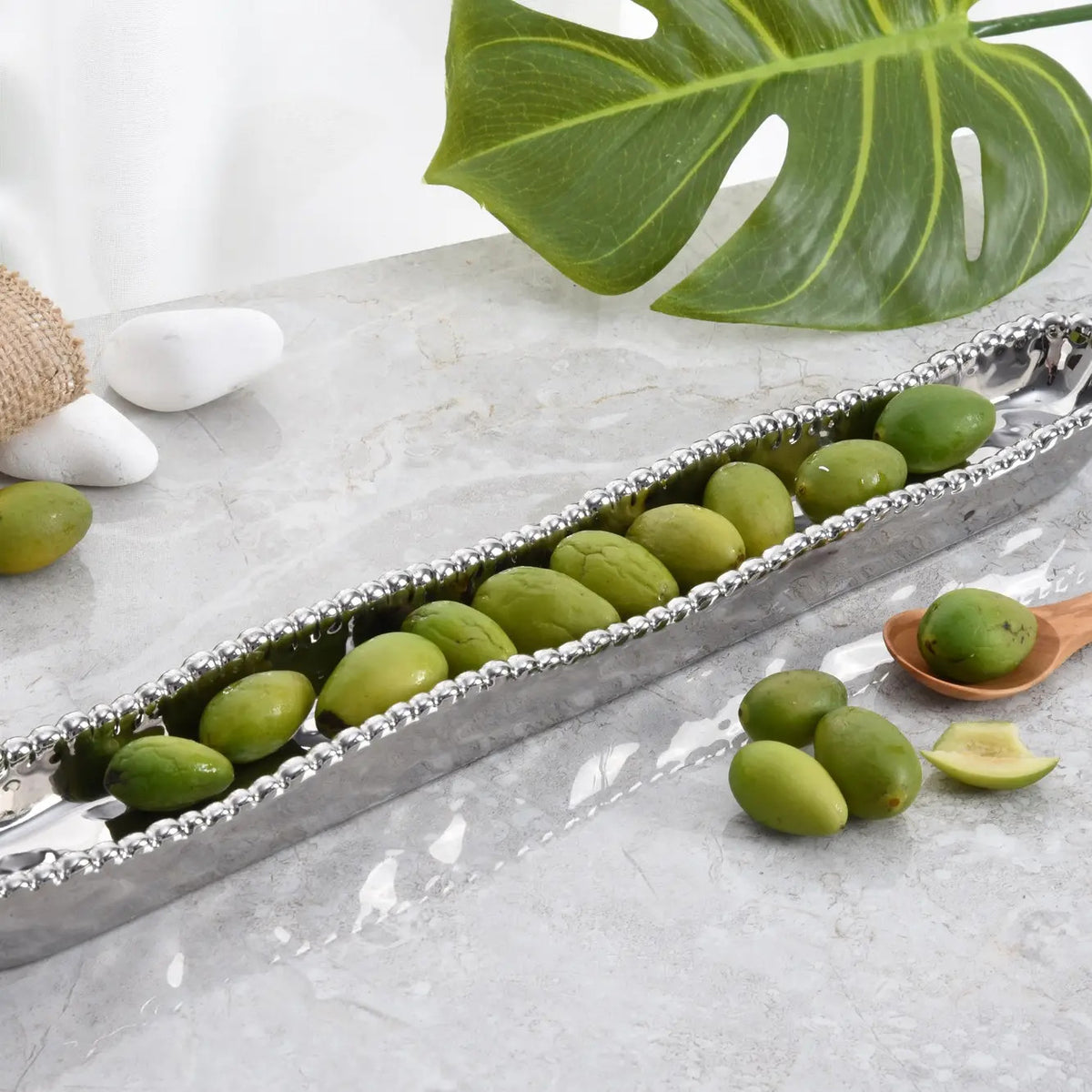 Olive Serving Dish Silver*