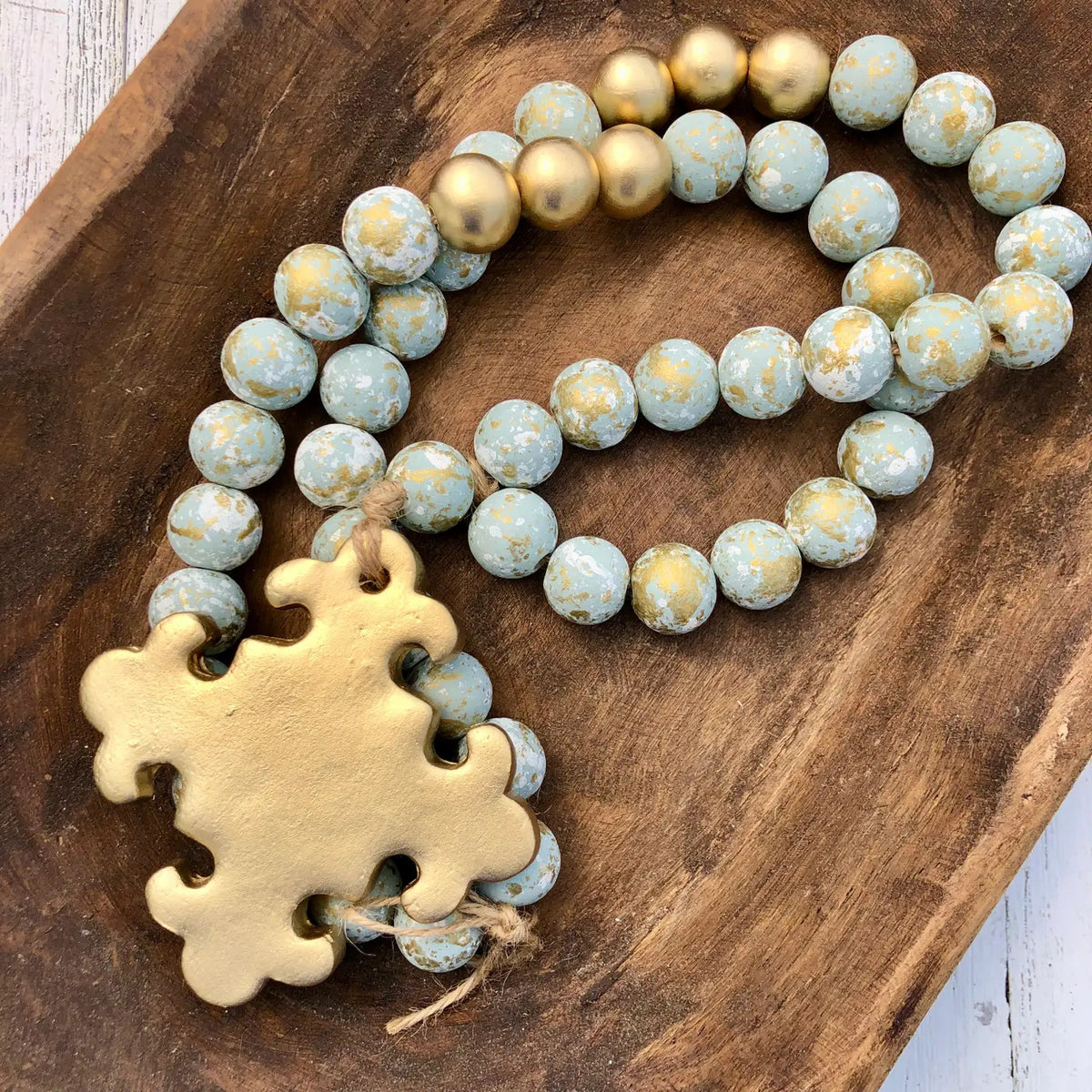 Long Blessing Beads with Fancy Cross