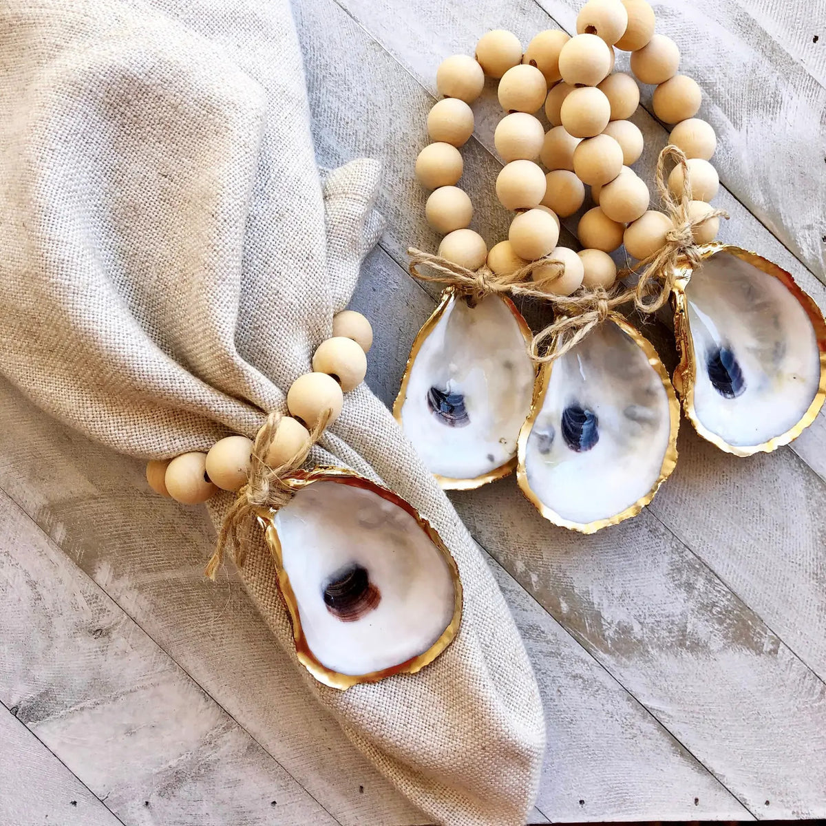Oyster Napkin Ring Natural