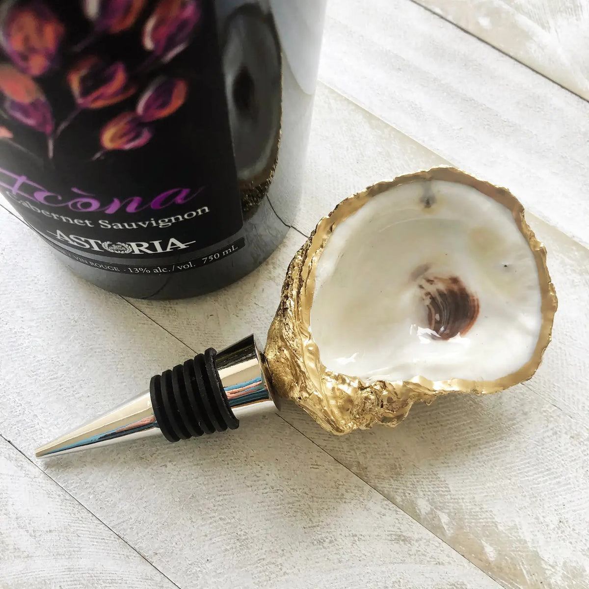 Oyster Shell Wine Stopper