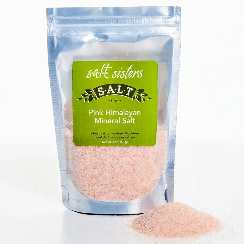 Pink Himalayan Mineral Salt, medium 5oz.
