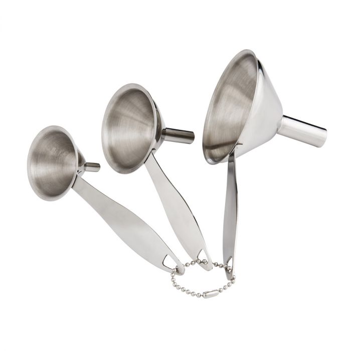 Condiment Funnels with Handles, Set of 3