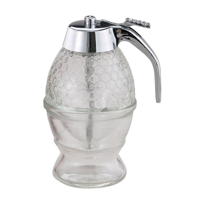 Syrup/Honey Glass Dispenser & Holder