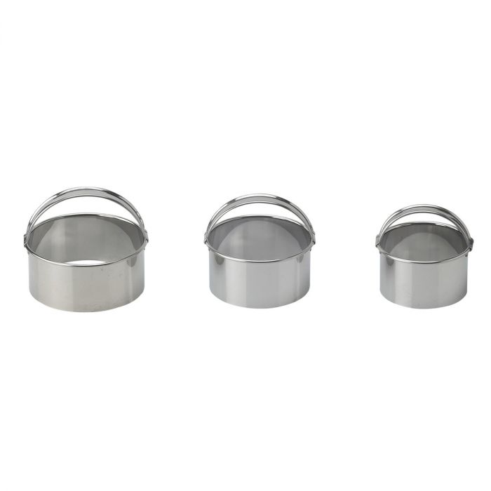 Stainless Biscuit/Round Cutters, Set of 3