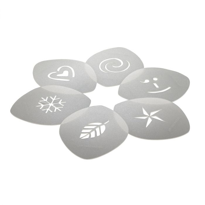 Cappuccino Art Stencils, Set of 6